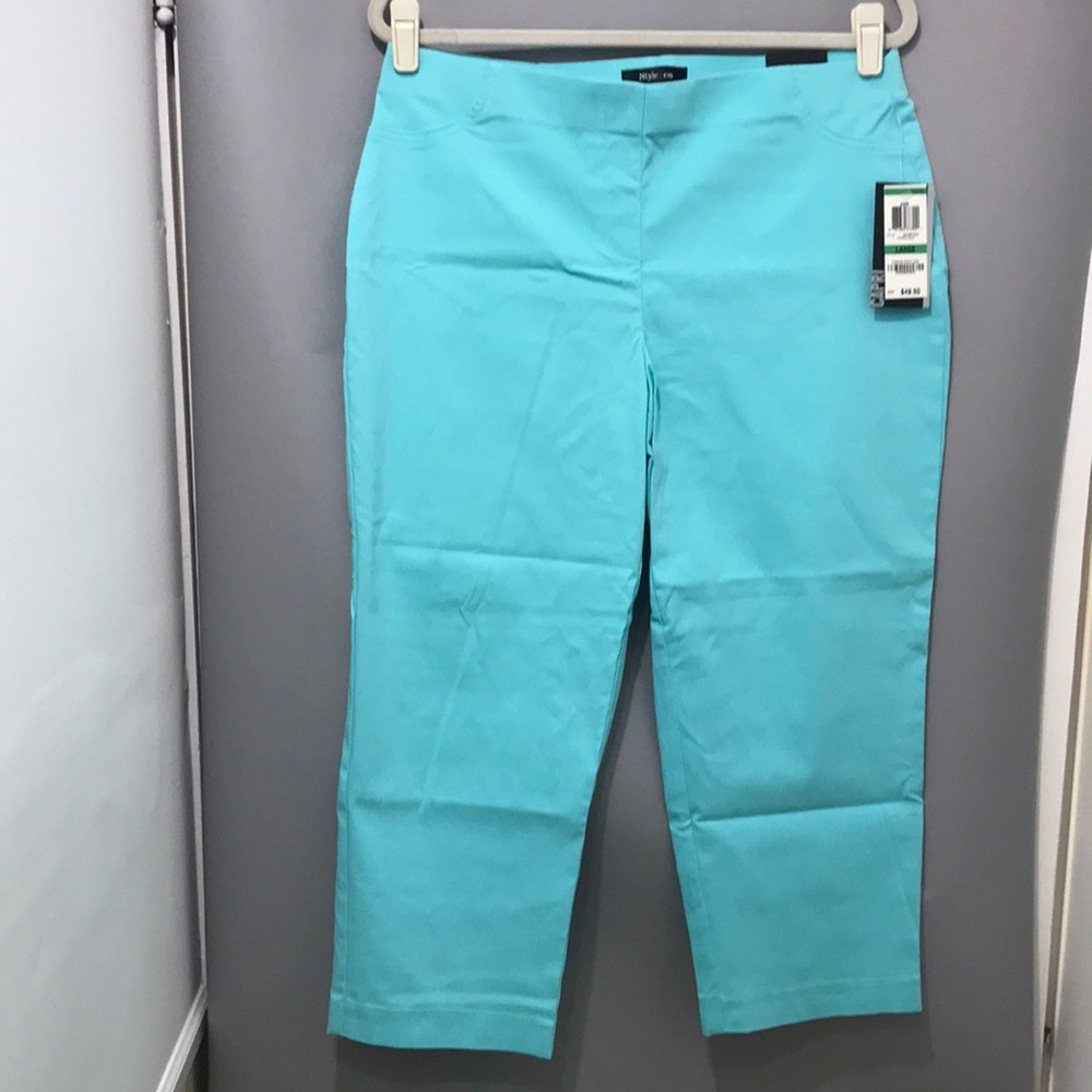 Style&co Women’s Capri Turquoise Size Large